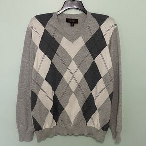 Tasso Elba Argyle design sweater size XL